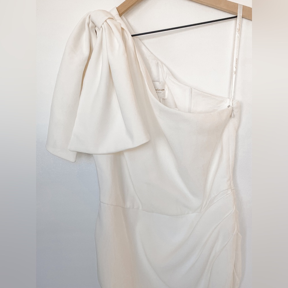 Shoshanna Midnight Paionia One Shoulder White Dress 00/045 - Picture 5 of 14